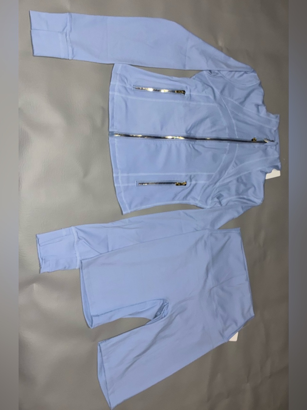 Lululemon Set Light Blue Women's Active Jacket & Leggings Set